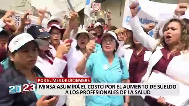 Minsa anuncia aumento de sueldos a médicos desde diciembre