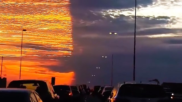 Florida’da gündüzle gece aynı anda, aynı karede!
