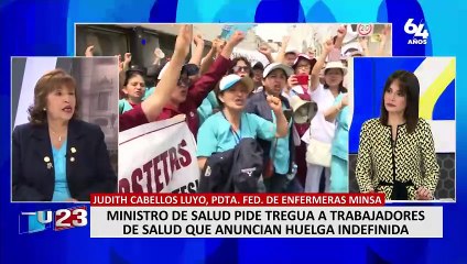 Presidenta de enfermeras del Minsa: "No vamos a dar tregua al ministro de Salud e iremos a huelga"