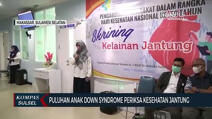 Puluhan Anak Down Syndrome Periksa Kesehatan Jantung