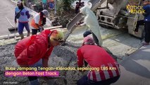 BETONISASI JALAN JAMPANG TENGAH-KIARADUA SUKABUMI, PENINGKATAN KONEKTIVITAS JALAN DAERAH