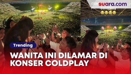 Heboh! Wanita Ini Dilamar di Konser Coldplay, Begini Respon Warganet