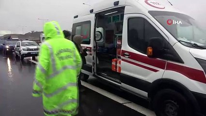 Kuzey Marmara Otoyolu'nda kaza: 13 kişi yaralandı