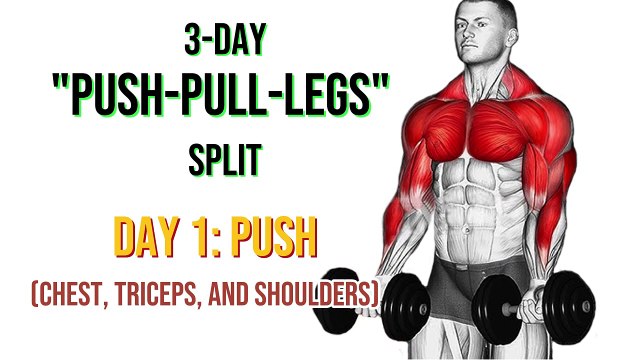Day 1 -Push (Chest, Triceps, And Shoulders)