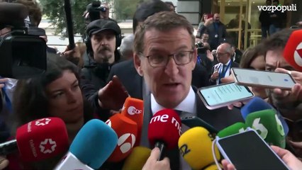 Feijóo afirma que la investidura está "consensuada fuera de España"