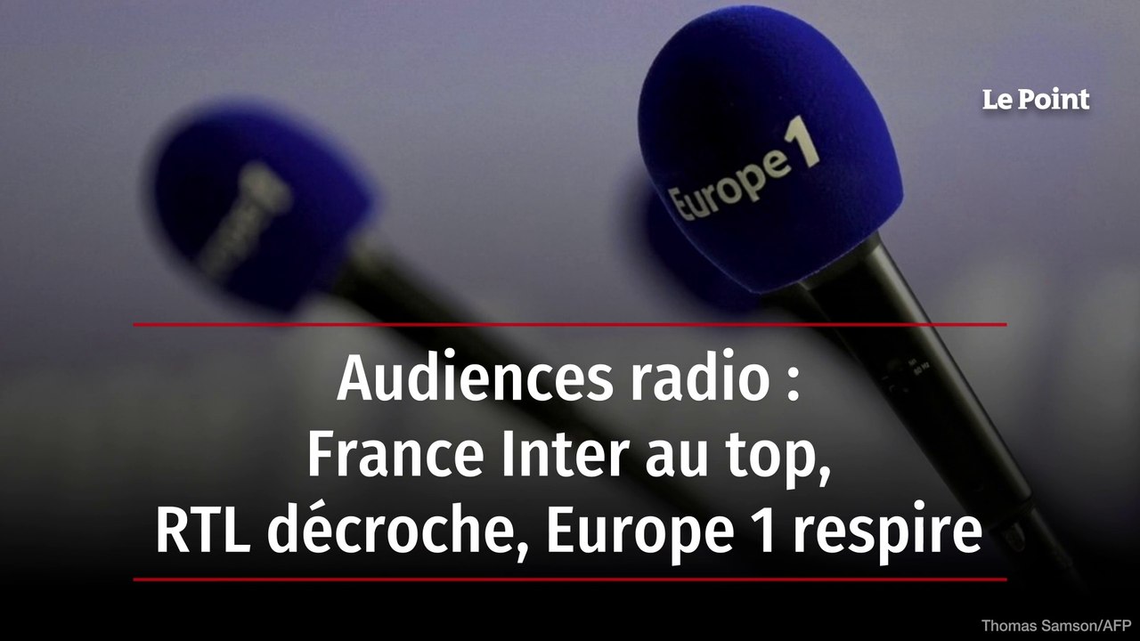 Audiences radio : France Inter au top, RTL décroche, Europe 1 respire