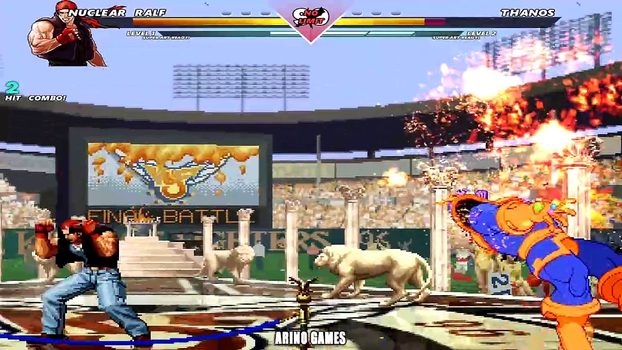 Nuclear Ralf VS Thanos Marvel