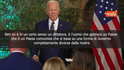 Biden: Xi dittatore? In un certo senso lo ?