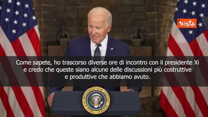 Biden: Con Xi non sempre d'accordo, ma incontro diretto