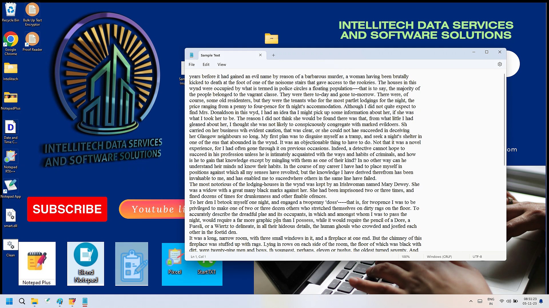 PIXCEL NOTEPAD DATA ENTRY