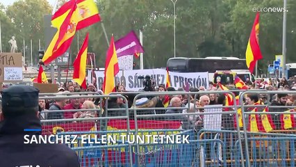 Ismét Sánchez döntése ellen tiltakoztak Madridban