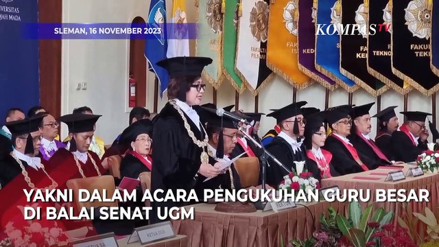 Jadi Tersangka KPK Begini Penampakan Eddy Hiariej di Pengukuhan Guru Besar UGM