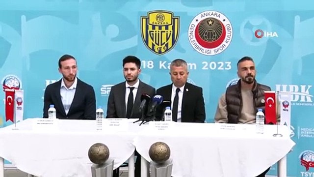TSYD Ankara Kupası öncesinde Gençlerbirliği ve Ankaragücü futbolcuları bir araya geldi