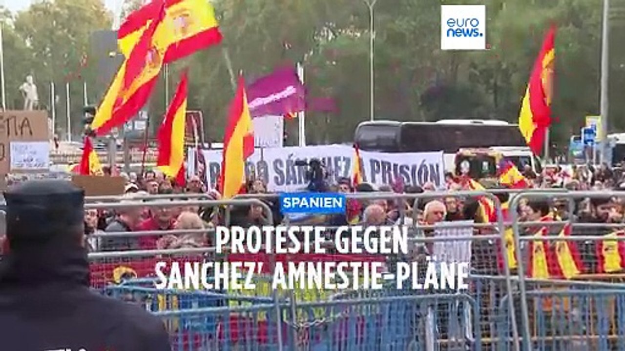 'Verrat am spanischen Volk': Wütende Proteste in Spanien gegen Amnestiegesetz