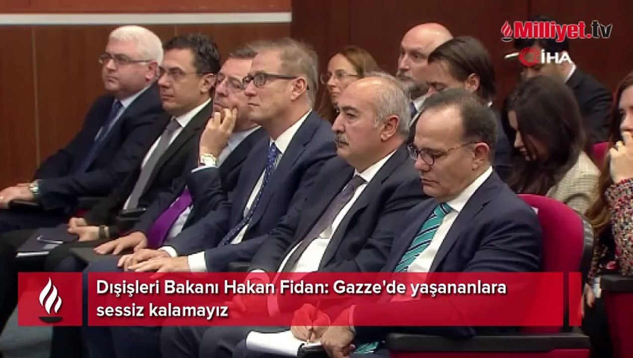 Hakan Fidan: Gazze'de yaşananlara sessiz kalamayız