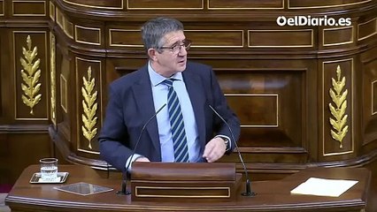 Patxi López: "A nosotros no nos fundaron ministros de la dictadura"