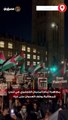 مظاهرة أمام البرلمان الإنجليزي في لندن للمطالبة بوقف العدوان على غزة