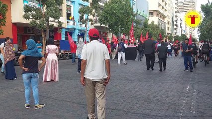 DIRIGENTE ESTUVO EN LA MARCHA DE LA CLASE TRABAJADORA QUE CONMEMORÓ EL ASESINATO DE LOS OBREROS EN 1922