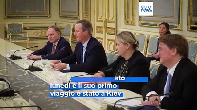 A Kiev con Zelensky, il ritorno sulla scena di Cameron: Sostegno assoluto all'Ucraina