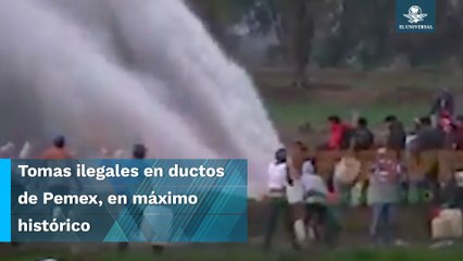 Pemex, con récord en tomas clandestinas