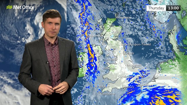 Met Office Afternoon Forecast 16/11/2023 – Some wet and windy weather around