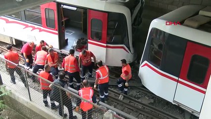İzmir'de Metro Raydan Çıktı