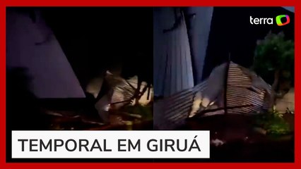 Ginásio desaba durante temporal e deixa ao menos um morto e 57 feridos no Rio Grande do Sul