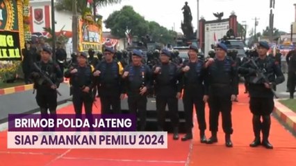Brimob Polda Jateng Siap Amankan Pemilu 2024, Begini Arahan Kapolda