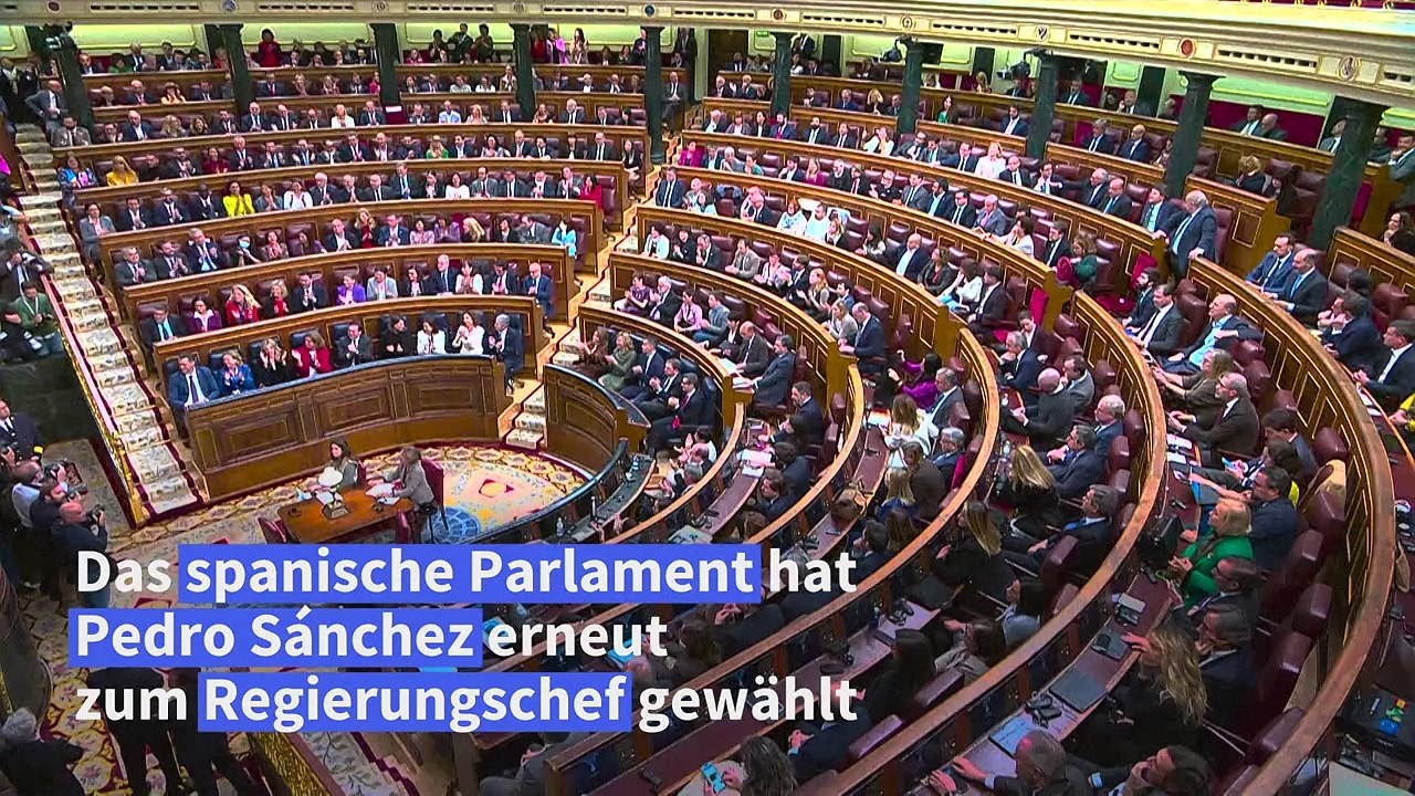 Spanien: Sánchez als Ministerpräsident wiedergewählt