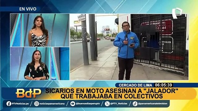 “Jalador” de colectivos es asesinado a balazos en el Cercado de Lima
