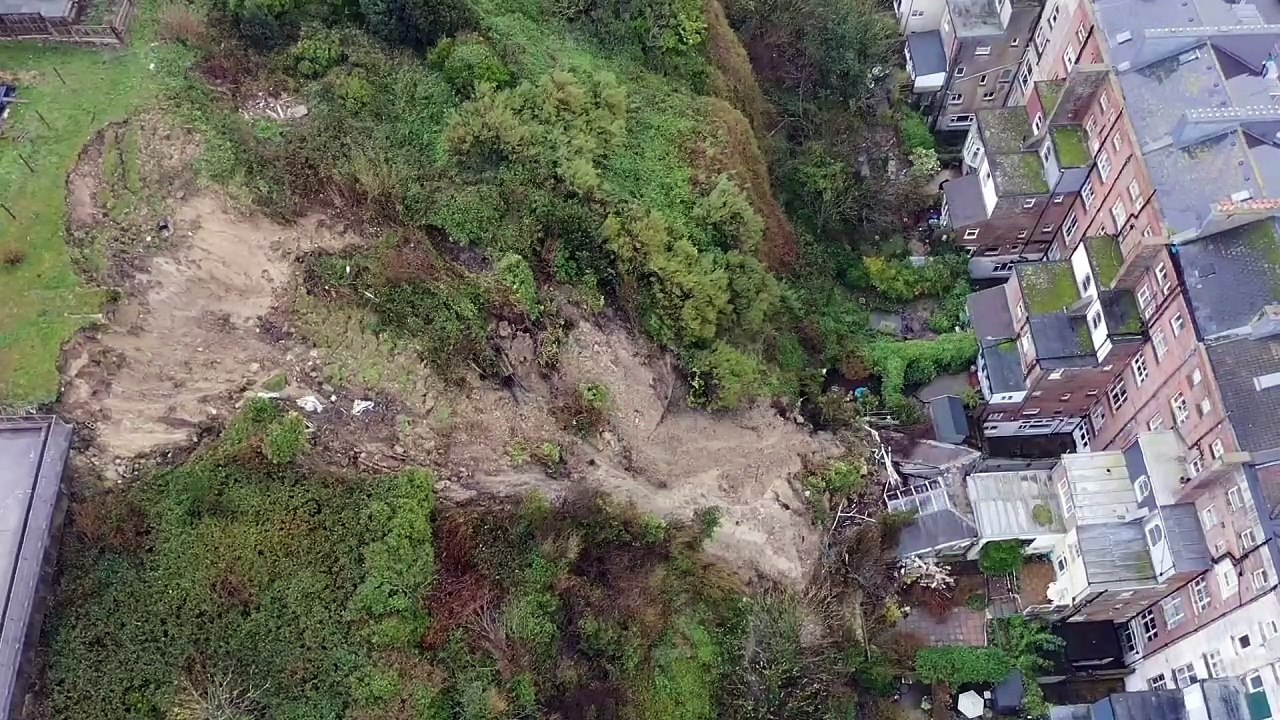 Landslip in St Leonards