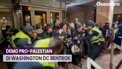 Download Video: Ratusan Warga Demo di Washington DC Mendesak Gencatan Senjata di Gaza