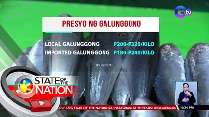 Presyo ng galunggong, umabot na sa mahigit P300/kilo | SONA