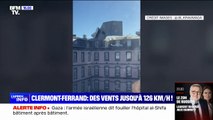 Tempête Frederico: des toits arrachés par le vent à Clermont-Ferrand