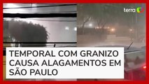 Temporal com granizo atingiu São Paulo na noite de quarta-feira, 15