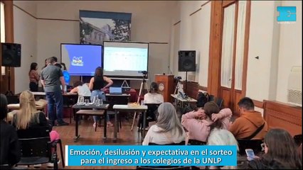 Emoción, desilusión y expectativa en el sorteo para el ingreso a los colegios de la UNLP