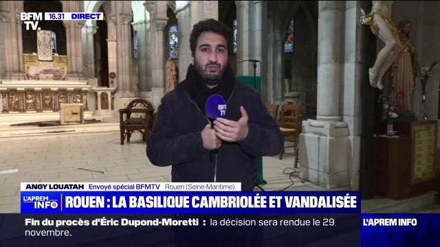 Cambriolage de la basilique de Rouen: le préjudice estimé à des dizaines de milliers d'euros