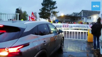 Chez Marelli Argentan, le DRH de Motor propulsion accueilli par des huées et banderoles