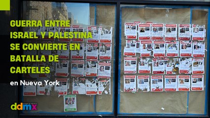 Guerra entre Israel y Palestina se convierte en batalla de carteles en Nueva York