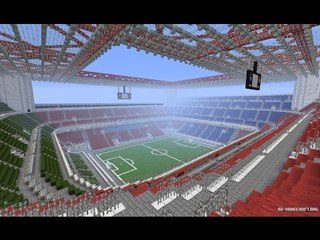 Çok Büyük Futbol Stadyum'u Yaptık !!! - Minecraft Modern Evler