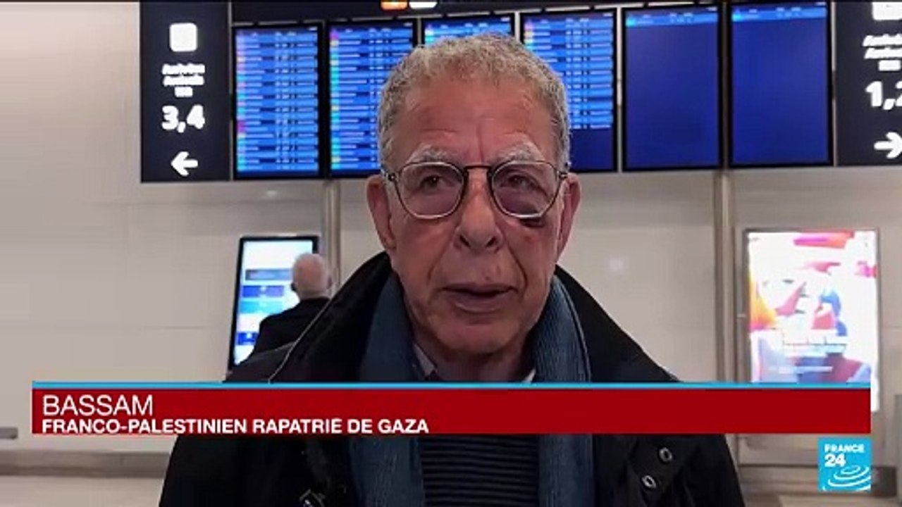 "Je suis soulagé" : un franco-palestinien de retour en France après de longues semaines d'angoisse à Gaza