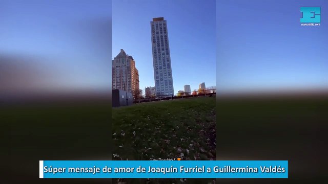 Súper mensaje de amor de Joaquín Furriel a Guillermina Valdés