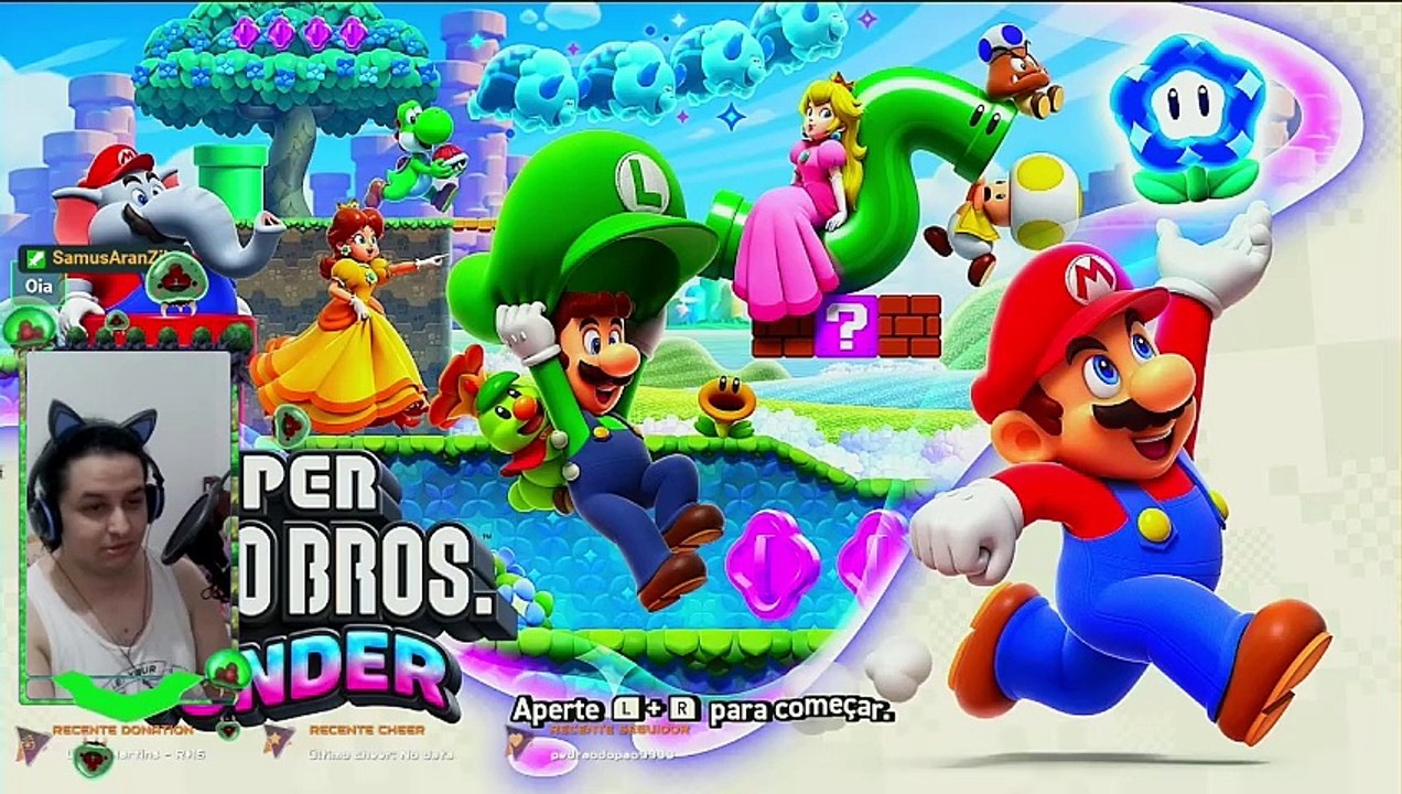 Minha primeira jogatina em Super Mario Bros Wonder, ele está insano!