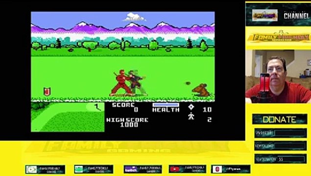 Ninja Golf Atari 7800 Gameplay