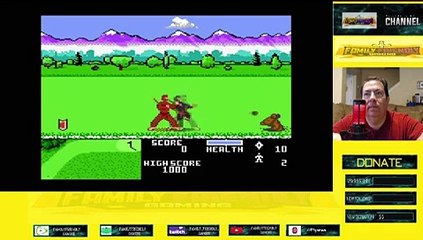Ninja Golf Atari 7800 Gameplay