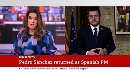 Aragonès parla sobre l'amnistia a la BBC