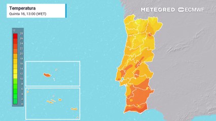As temperaturas acima da média em Portugal continental vão durar até domingo, dia 19