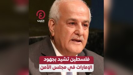 فلسطين تشيد بجهود الإمارات في مجلس الأمن