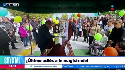 Dan el último adiós a le magistrade Jesús Ociel Baena
