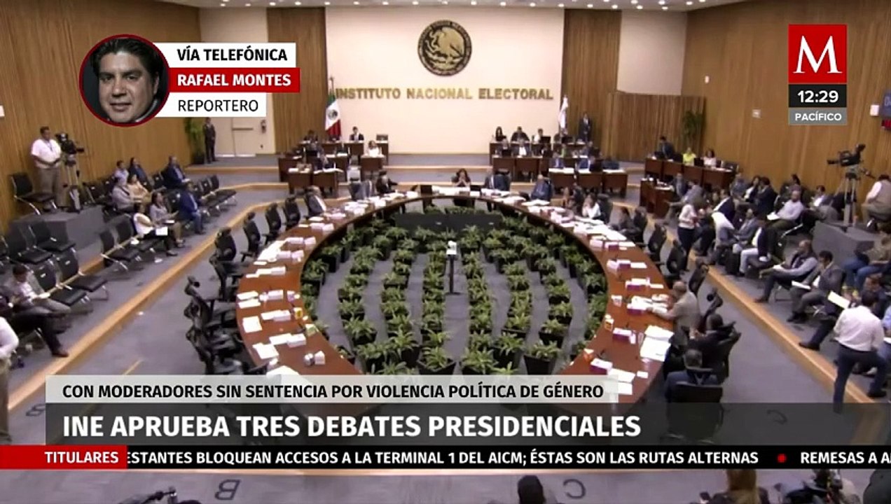 INE confirma tres debates presidenciales rumbo al 2024